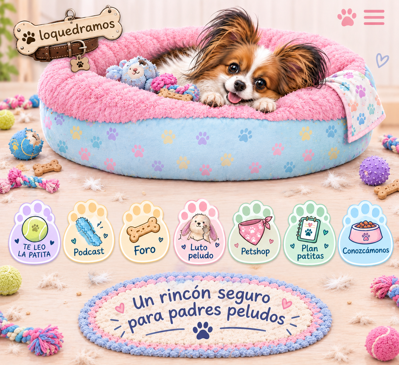Lo Que Ladramos — un rincón seguro para padres peludos